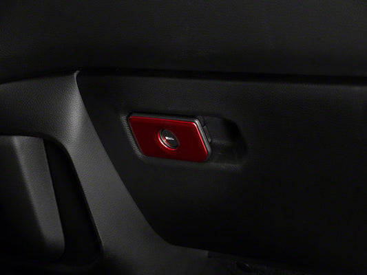 RedRock Glove Box Handle Trim; Red (19-25 RAM 1500)