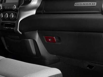 RedRock Glove Box Handle Trim; Red (19-25 RAM 1500)