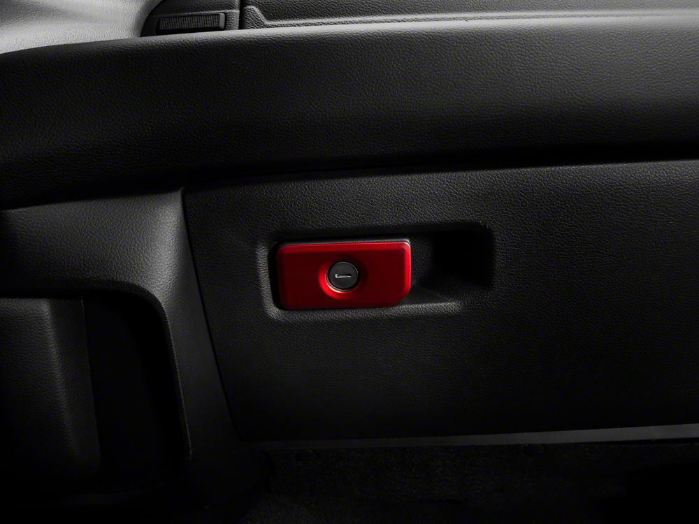 RedRock Glove Box Handle Trim; Red (19-25 RAM 1500)