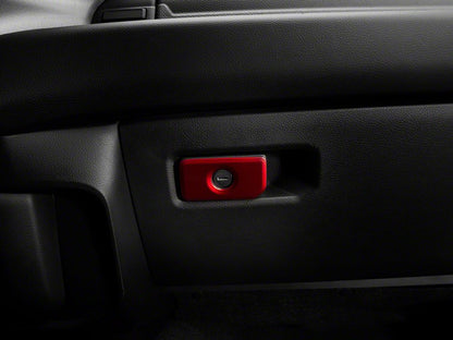 RedRock Glove Box Handle Trim; Red (19-25 RAM 1500)