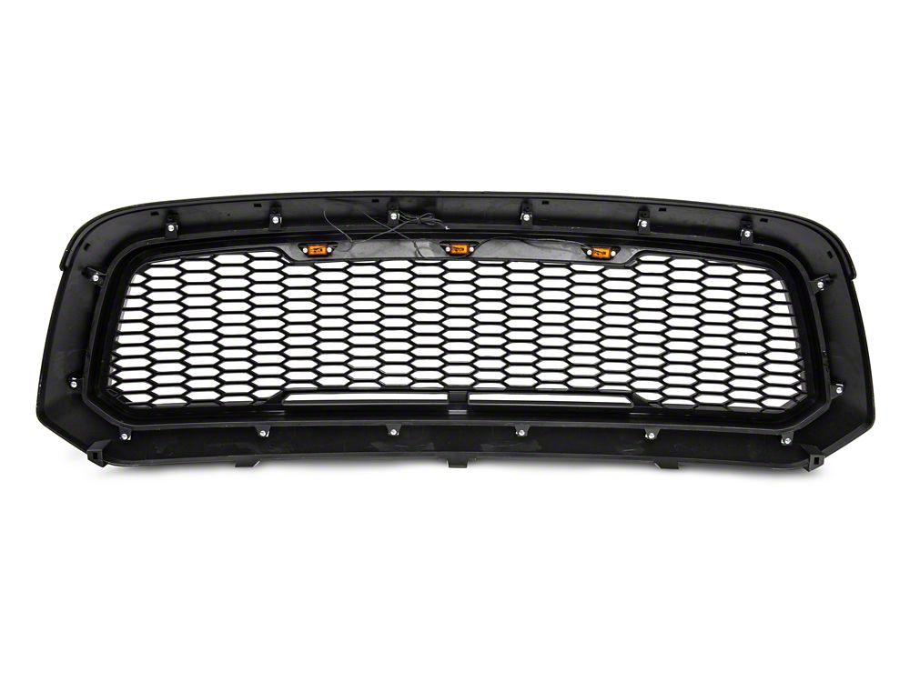 RedRock Baja Upper Replacement Grille; Gloss Black (13-18 RAM 1500, Excluding Rebel)