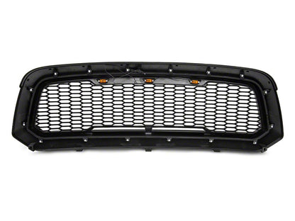 RedRock Baja Upper Replacement Grille; Gloss Black (13-18 RAM 1500, Excluding Rebel)