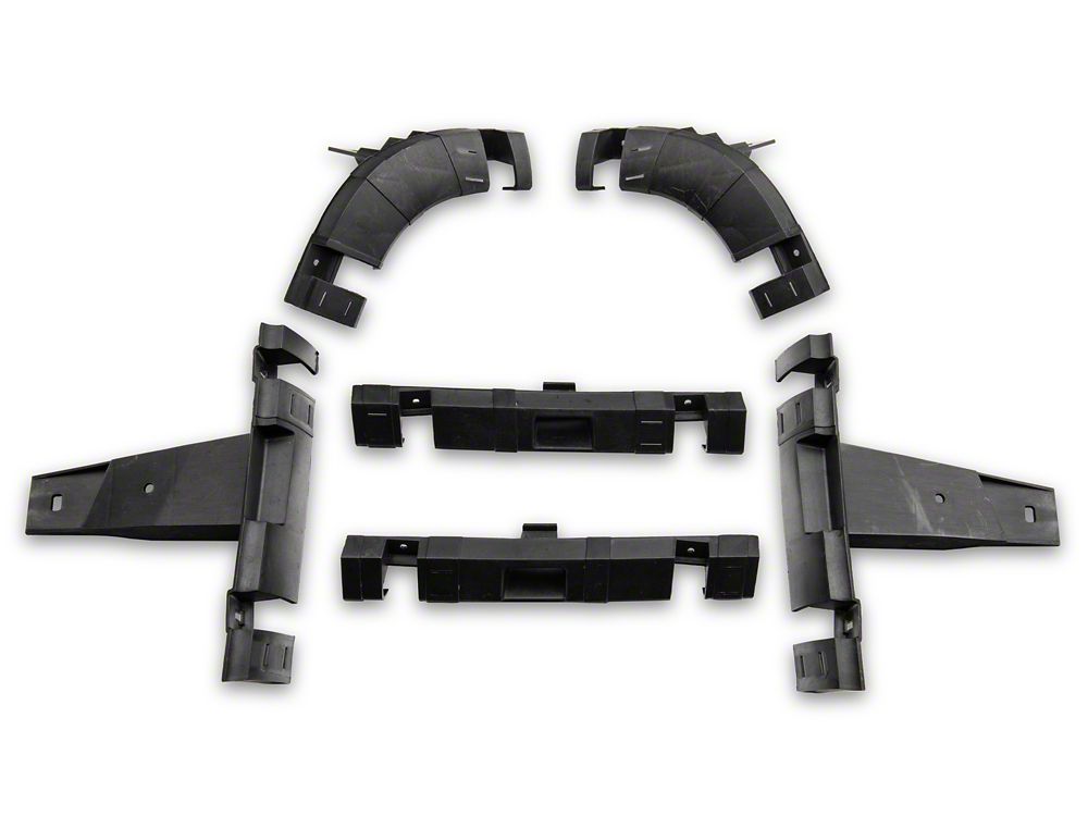RedRock Baja Upper Replacement Grille; Gloss Black (13-18 RAM 1500, Excluding Rebel)