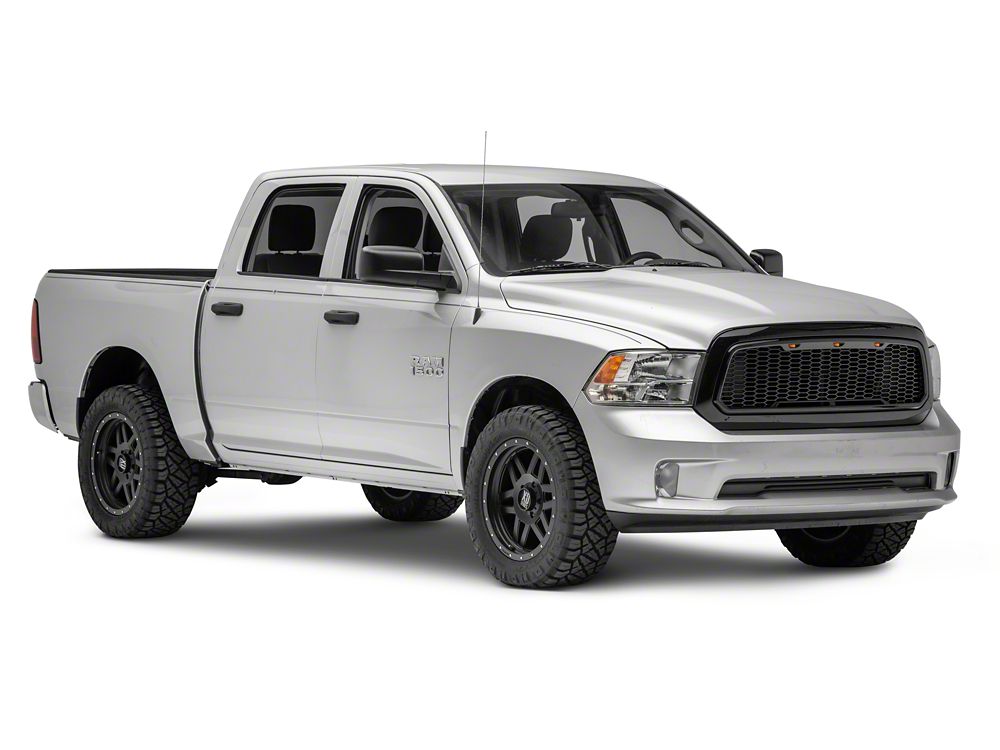 RedRock Baja Upper Replacement Grille; Gloss Black (13-18 RAM 1500, Excluding Rebel)
