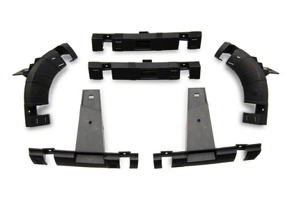 RedRock Boss Upper Replacement Grille with LED DRL; Matte Black (09-12 RAM 1500)