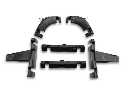 RedRock Boss Upper Replacement Grille with LED DRL; Matte Black (13-18 RAM 1500, Excluding Rebel)