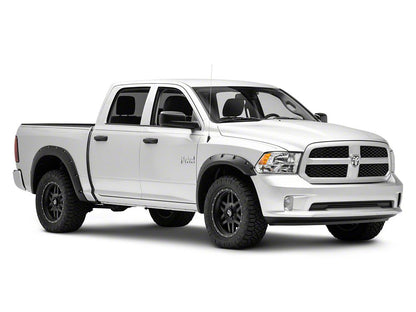 RedRock Pocket Style Fender Flares; Smooth Black (09-18 RAM 1500, Excluding Rebel)