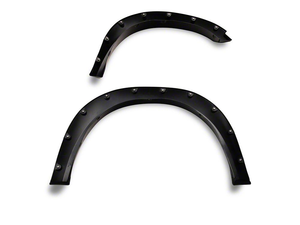 RedRock Pocket Style Fender Flares; Smooth Black (09-18 RAM 1500, Excluding Rebel)