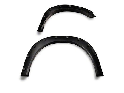 RedRock Pocket Style Fender Flares; Smooth Black (09-18 RAM 1500, Excluding Rebel)