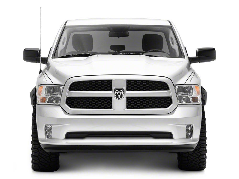 RedRock Pocket Style Fender Flares; Smooth Black (09-18 RAM 1500, Excluding Rebel)
