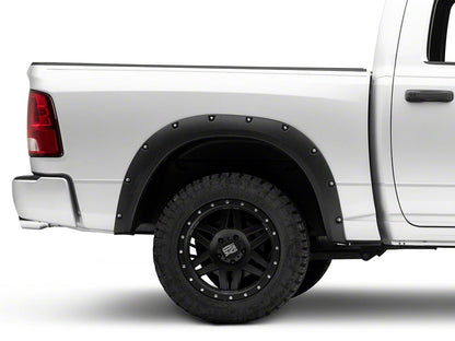 RedRock Pocket Style Fender Flares; Textured Black (09-18 RAM 1500, Excluding Rebel)