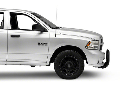 RAM Licensed by RedRock 3.50-Inch Oval Bull Bar with Skid Plate and Ram Logo; Black (09-18 RAM 1500, Excluding Rebel)