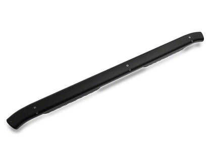 RAM Licensed by RedRock 5-Inch Oval Bent End Side Step Bars with Ram Logo; Textured Black (09-18 RAM 1500 Quad Cab)