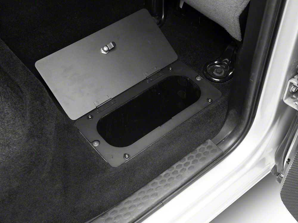 RedRock Rear Seat Floor Organizer Lock Box (09-18 RAM 1500 Quad Cab, Crew Cab)