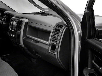 RedRock Air Vent Trim Set; Carbon Fiber (09-18 RAM 1500)