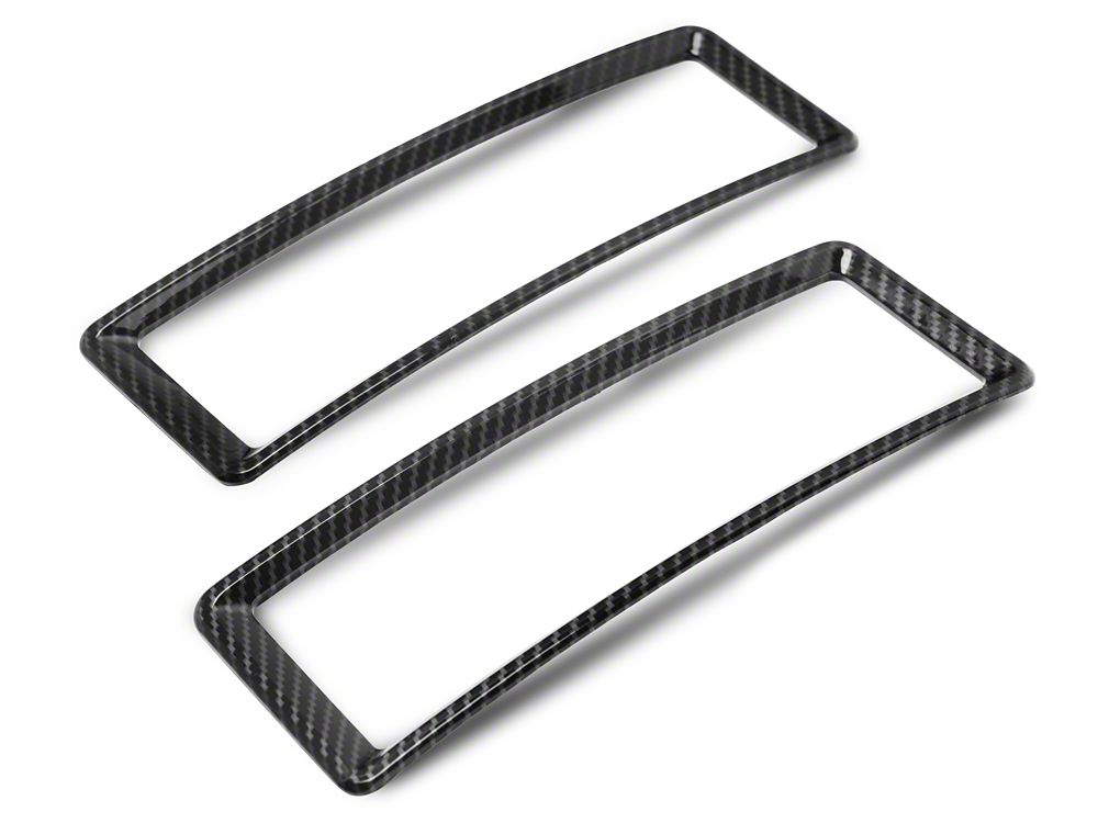 RedRock Air Vent Trim Set; Carbon Fiber (09-18 RAM 1500)