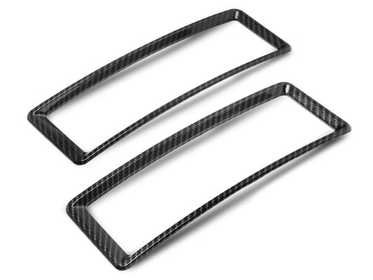 RedRock Air Vent Trim Set; Carbon Fiber (09-18 RAM 1500)