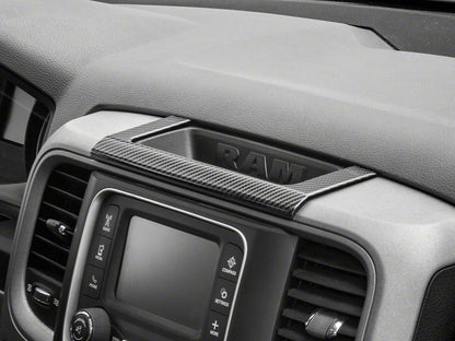 RedRock Dashboard Storage Trim; Carbon Fiber (09-18 RAM 1500)