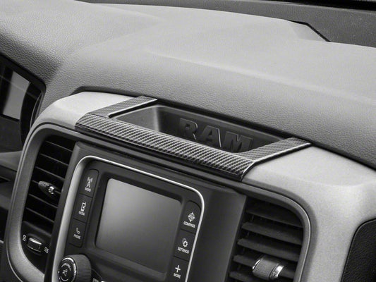 RedRock Dashboard Storage Trim; Carbon Fiber (09-18 RAM 1500)