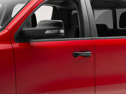 RedRock Door Handle Covers; Black (19-25 RAM 1500 w/ Passive Entry)
