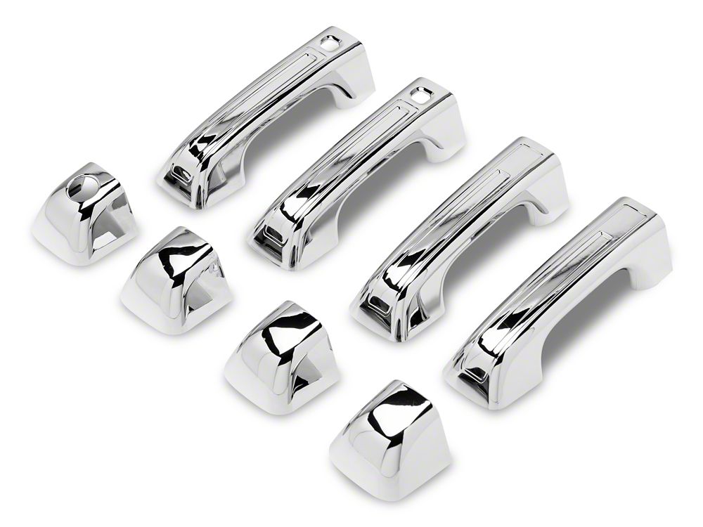 RedRock Door Handle Covers; Chrome (19-25 RAM 1500 w/ Passive Entry)