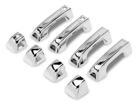 RedRock Door Handle Covers; Chrome (19-25 RAM 1500 w/ Passive Entry)