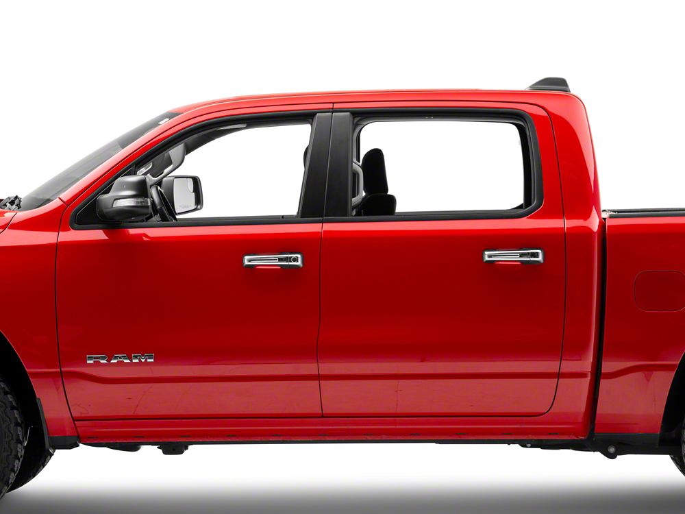 RedRock Door Handle Covers; Chrome (19-25 RAM 1500 w/ Passive Entry)