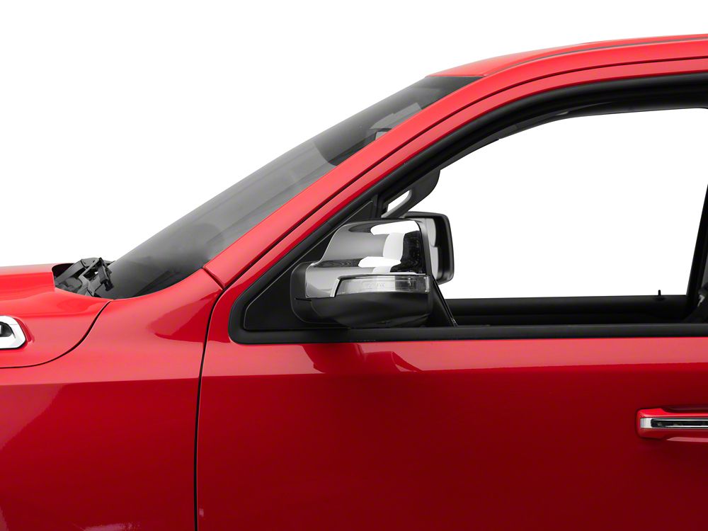 RedRock Side View Mirror Cover; Chrome (19-25 RAM 1500)