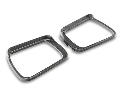 RedRock Side View Mirror Trim; Carbon Fiber (19-25 RAM 1500)