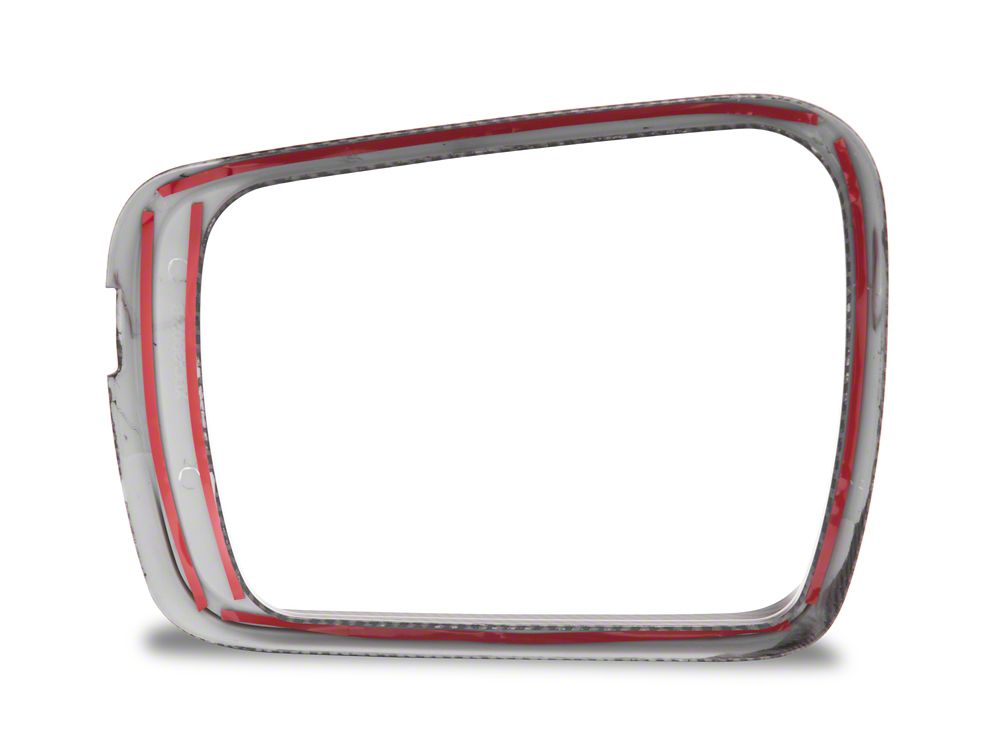 RedRock Side View Mirror Trim; Carbon Fiber (19-25 RAM 1500)