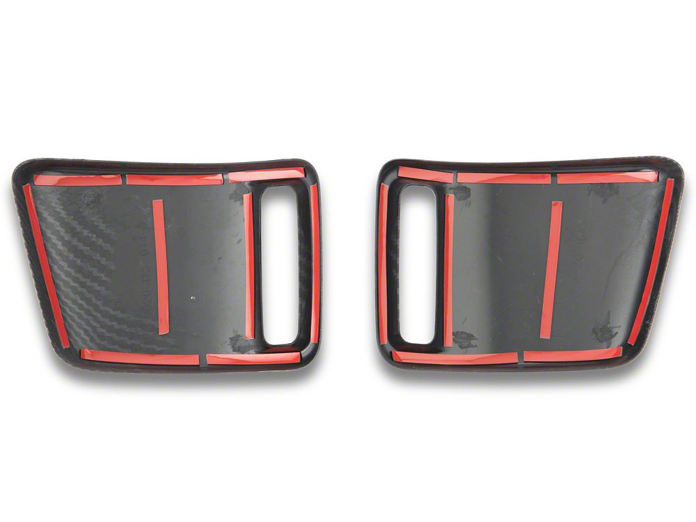 RedRock Tail Light Cover Trim; Carbon Fiber (19-24 RAM 1500 w/ Factory LED Tail Lights)