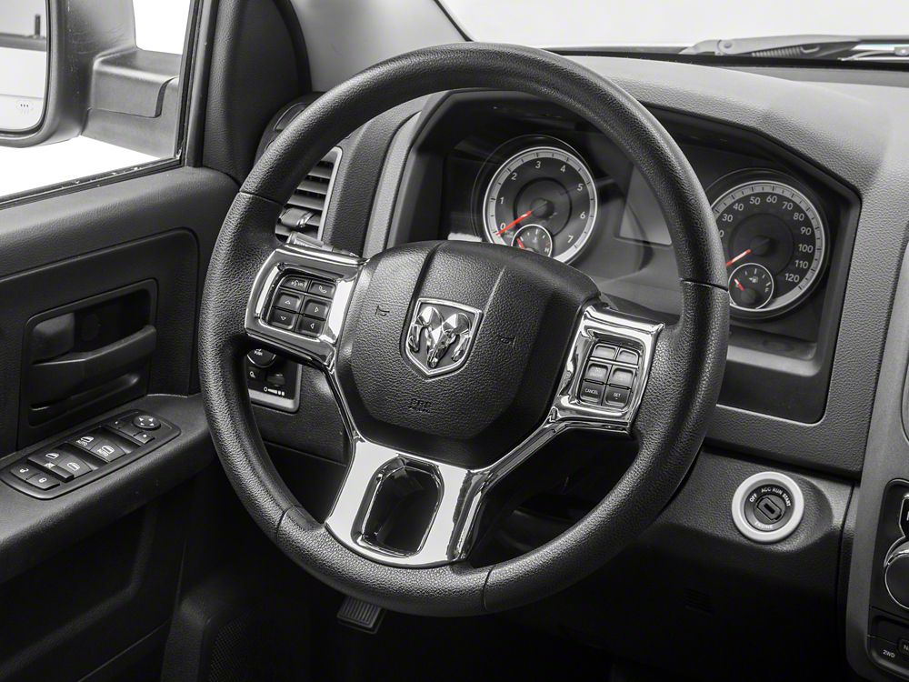 RedRock Steering Wheel Trim; Chrome (09-18 RAM 1500)