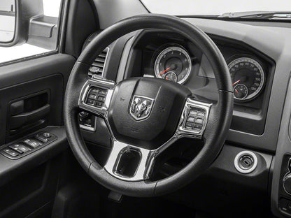 RedRock Steering Wheel Trim; Chrome (09-18 RAM 1500)