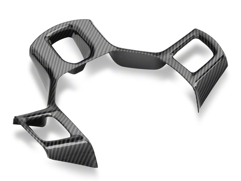 RedRock Steering Wheel Trim; Carbon Fiber (09-18 RAM 1500)