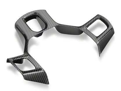 RedRock Steering Wheel Trim; Carbon Fiber (09-18 RAM 1500)