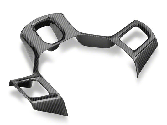 RedRock Steering Wheel Trim; Carbon Fiber (09-18 RAM 1500)