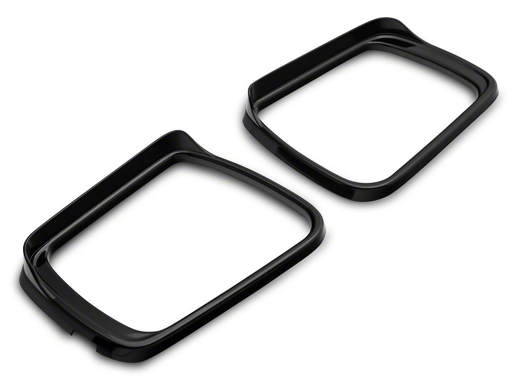 RedRock Side View Mirror Trim; Matte Black (19-25 RAM 1500)