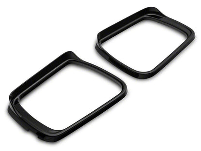 RedRock Side View Mirror Trim; Matte Black (19-25 RAM 1500)