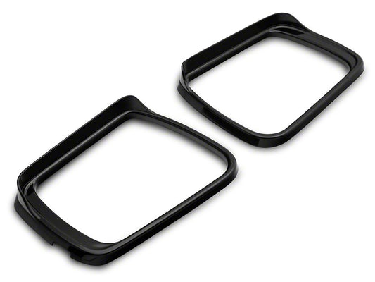 RedRock Side View Mirror Trim; Matte Black (19-25 RAM 1500)