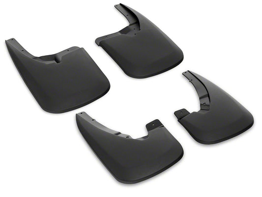 RedRock Molded Mud Guards; Front and Rear (09-18 RAM 1500 w/o OE Fender Flares)