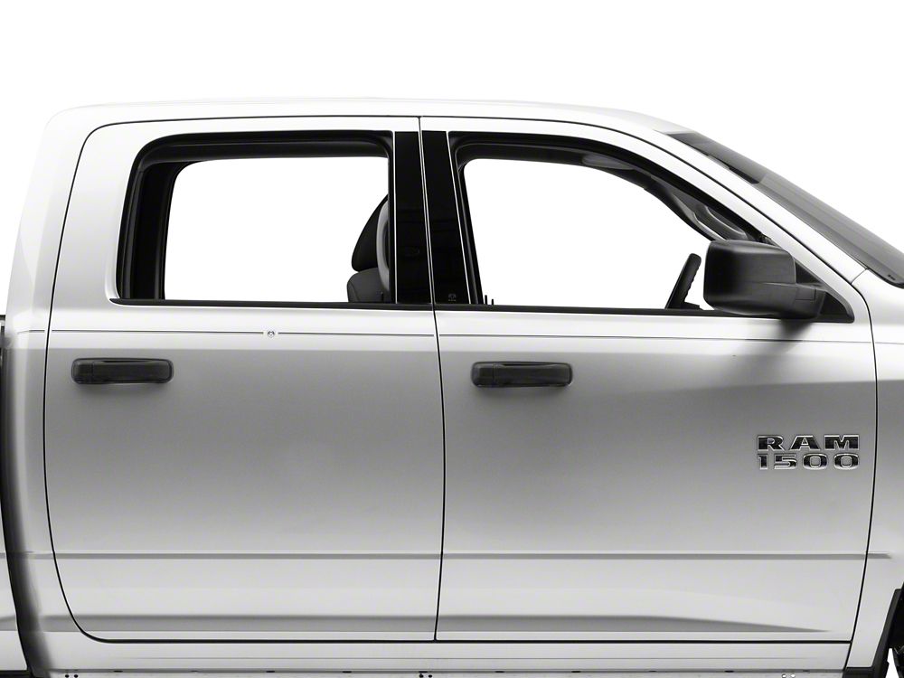 RAM Licensed by RedRock Black Platinum Pillar Posts (09-18 RAM 1500 Quad Cab, Crew Cab)