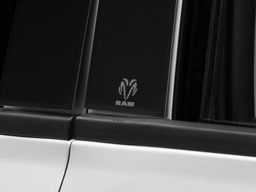 RAM Licensed by RedRock Black Platinum Pillar Posts (09-18 RAM 1500 Quad Cab, Crew Cab)