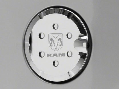RAM Licensed by RedRock Fuel Tank Door Cover; Chrome (09-18 RAM 1500)
