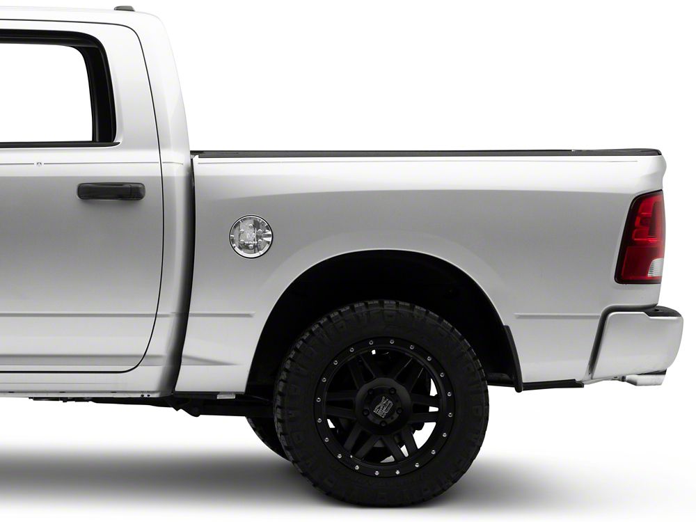 RAM Licensed by RedRock Fuel Tank Door Cover; Chrome (09-18 RAM 1500)