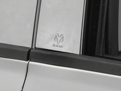 RAM Licensed by RedRock Stainless Steel Pillar Posts (09-18 RAM 1500 Quad Cab, Crew Cab)