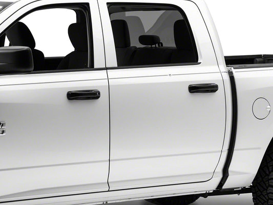 RedRock Door Handle Covers; Gloss Black (09-18 RAM 1500)