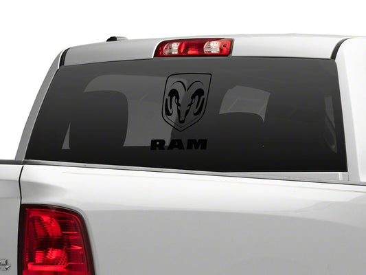 RAM Licensed by RedRock Large RAM Head with Logo; Matte Black (02-18 RAM 1500)