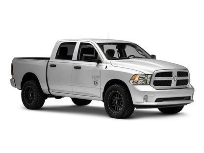 RAM Licensed by RedRock Small RAM Head Logo; Matte Black (02-18 RAM 1500)