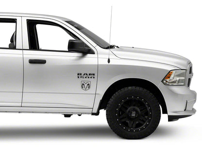 RAM Licensed by RedRock Small RAM Head Logo; Matte Black (02-18 RAM 1500)