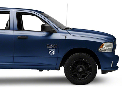 RAM Licensed by RedRock Small RAM Head Logo; White (02-18 RAM 1500)